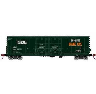 Athearn 67957 HO Scale RTR 50' Evans Double Door Boxcar Tropicana USLX 13063