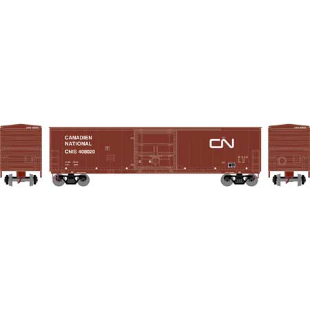 Athearn 71035 HO Scale 50' Superior Plug Door Boxcar Canadian National CNIS 408020