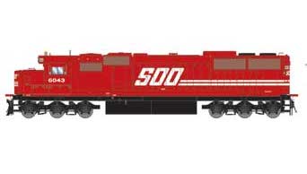 Athearn 72041 HO Scale EMD SD60 SOO Line 6043