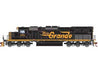 Athearn 72074 HO Scale RTR EMD SD40T-2 Ex-D&RGW Wheeling & Lake Erie WE 5391