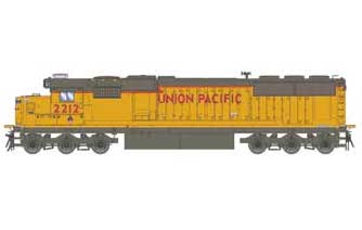 Athearn 72134 HO Scale EMD SD60 Union Pacific UP 2212 with DCC and Sound