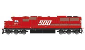 Athearn 72141 HO Scale EMD SD60 SOO Line 6043 with DCC and Sound