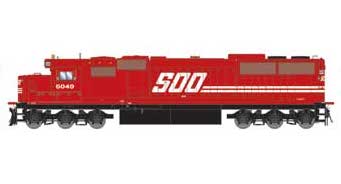 Athearn 72142 HO Scale EMD SD60 SOO Line 6049 with DCC and Sound