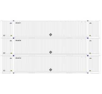 Athearn 72593 HO Scale 53' Jindo Intermodal Container UPSU 3-Pack #1