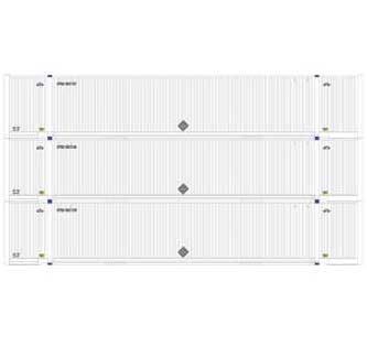 Athearn 72594 HO Scale 53' Jindo Intermodal Container UPSU 3-Pack #2