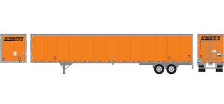 Athearn 72730 HO Scale 53' Wabash Duraplate Trailer Schneider #2