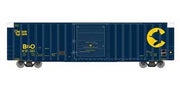 Athearn 72749 Scale 60' HO Scale 50' Hi-Cube Boxcar Chessie System B&O 410223