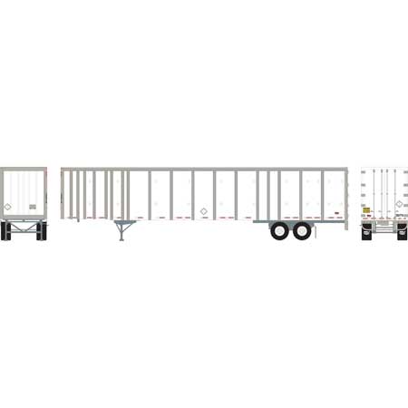Athearn 72783 HO Scale 53' Wabash Duraplate Trailer Owner Operator 3976