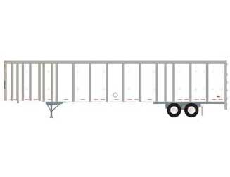 Athearn 72783 HO Scale 53' Wabash Duraplate Trailer Owner Operator 3976