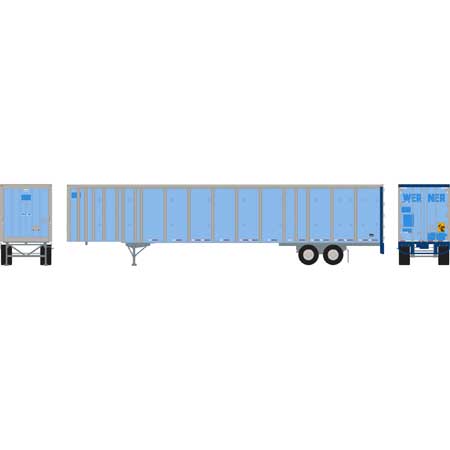 Athearn 72785 HO Scale 53' Wabash Duraplate Trailer ex-Werner Owner Operator 532773