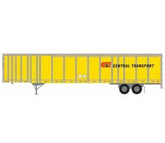 Athearn 72786 HO Scale 53' Wabash Duraplate Trailer Central Transport 47-0559