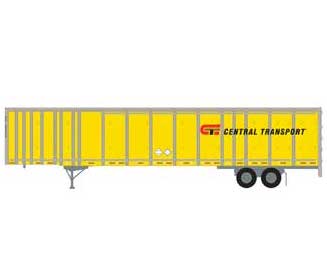 Athearn 72787 HO Scale 53' Wabash Duraplate Trailer Central Transport 47-0574
