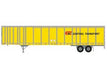 Athearn 72788 HO Scale 53' Wabash Duraplate Trailer Central Transport 47-0586