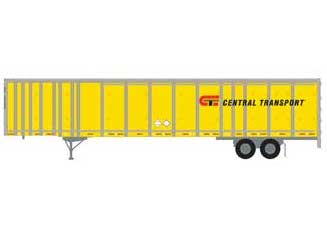 Athearn 72788 HO Scale 53' Wabash Duraplate Trailer Central Transport 47-0586