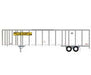 Athearn 72789 HO Scale 53' Wabash Duraplate Trailer JB Hunt 36743