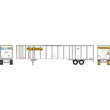 Athearn 72790 HO Scale 53' Wabash Duraplate Trailer JB Hunt 36840