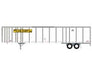 Athearn 72791 HO Scale 53' Wabash Duraplate Trailer JB Hunt 37600