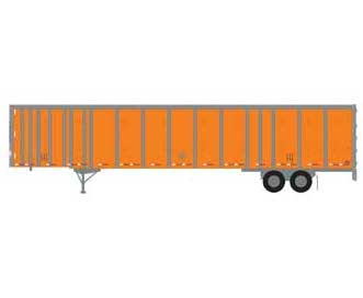 Athearn 72793 HO Scale 53' Wabash Duraplate Trailer Schneider F45555