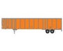Athearn 72793 HO Scale 53' Wabash Duraplate Trailer Schneider F45555