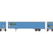 Athearn 72795 HO Scale 53' Wabash Duraplate Trailer Werner 91059