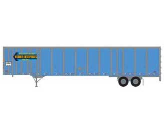 Athearn 72795 HO Scale 53' Wabash Duraplate Trailer Werner 91059