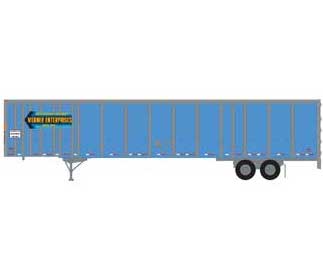 Athearn 72796 HO Scale 53' Wabash Duraplate Trailer Werner 91075
