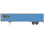 Athearn 72796 HO Scale 53' Wabash Duraplate Trailer Werner 91075