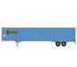 Athearn 72797 HO Scale 53' Wabash Duraplate Trailer Werner 91084