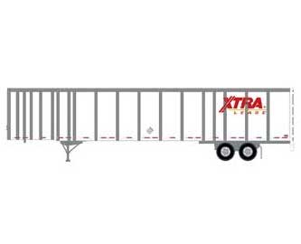 Athearn 72819 HO Scale 53' Wabash Duraplate Trailer XTRA Lease 471420