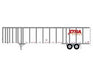 Athearn 72819 HO Scale 53' Wabash Duraplate Trailer XTRA Lease 471420