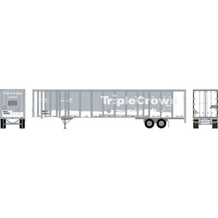 Athearn 72821 HO Scale 53' Wabash Duraplate Trailer TripleCrown MECZ 461650
