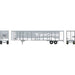 Athearn 72821 HO Scale 53' Wabash Duraplate Trailer TripleCrown MECZ 461650