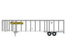 Athearn 72823 HO Scale 53' Wabash Duraplate Trailer JB Hunt JBHZ 36747