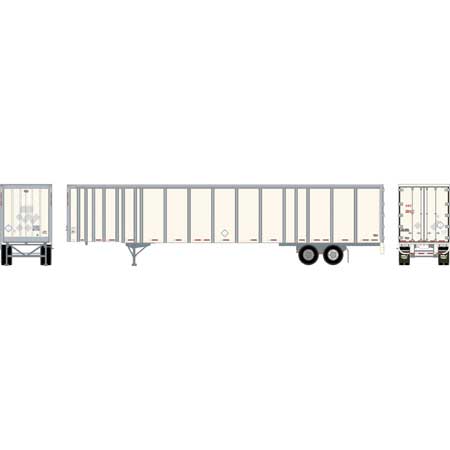 Athearn 72827 HO Scale 53' Wabash Duraplate Trailer Owner Operator F38154