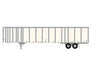 Athearn 72827 HO Scale 53' Wabash Duraplate Trailer Owner Operator F38154