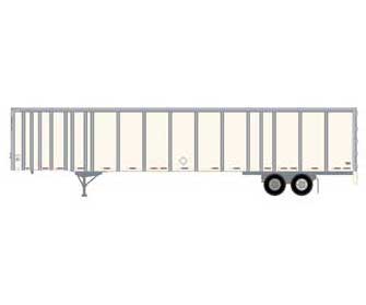 Athearn 72828 HO Scale 53' Wabash Duraplate Trailer Owner Operator F38160