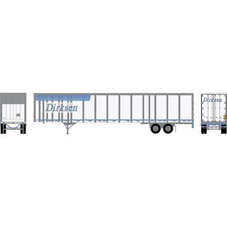Athearn 72829 HO Scale 53' Wabash Duraplate Trailer Dirksen 57025