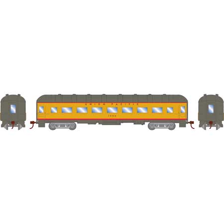 Athearn 73027 HO Scale Arch Roof Passenger Coach Car Union Pacific UP 1336