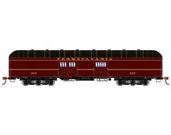 Athearn 73028 HO Scale Arch Roof Passenger Baggage Car Pennsylvania PRR 377