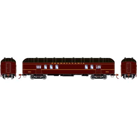 Athearn 73029 HO Scale Arch Roof Passenger RPO Car Pennsylvania PRR 391
