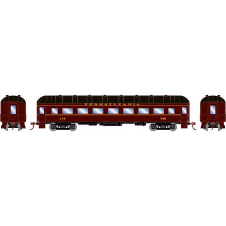 Athearn 73030 HO Scale Arch Roof Passenger Coach Car Pennsylvania PRR 336
