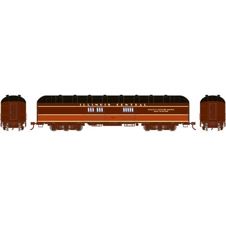 Athearn 73031 HO Scale Arch Roof Passenger Baggage Car Illinois Central IC 567