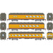 Athearn 73037 HO Scale Arch Roof Passenger 3 Car Set Union Pacific UP