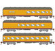 Athearn 73037 HO Scale Arch Roof Passenger 3 Car Set Union Pacific UP