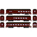 Athearn 73038 HO Scale Arch Roof Passenger 3 Car Set Pennsylvania PRR