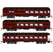 Athearn 73038 HO Scale Arch Roof Passenger 3 Car Set Pennsylvania PRR