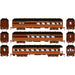 Athearn 73039 HO Scale Arch Roof Passenger 3 Car Set Illinois Central IC