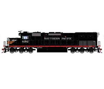 Athearn 73150 HO Scale RTR EMD SD40T-2 Southern Pacific "Black Widow" SP 8392 DCC Sound