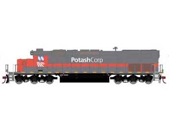 Athearn 73156 HO Scale RTR EMD SD40T-2 Potash Corp WRIX 35022 DCC Sound