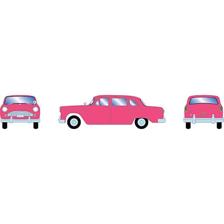 Athearn 74117 HO Scale 1950's Pink Sedan